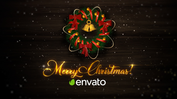 Christmas Wreath Card - VideoHive 25273178