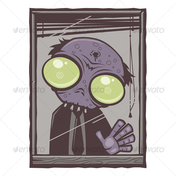 Office Zombie Cartoon - Monsters Characters