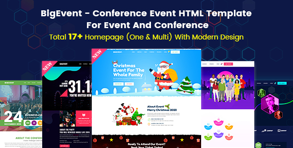BigEvent - Event, Conference & Meetup HTML Template
