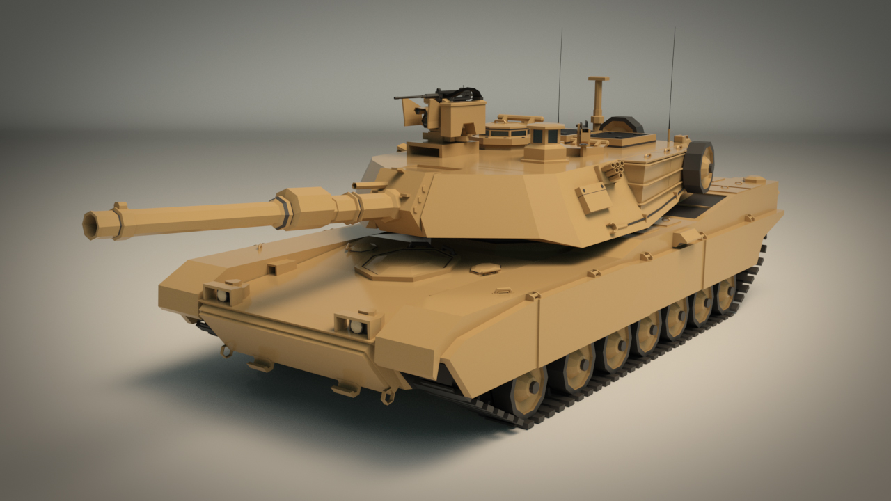 Low Poly Tank 02 by Linder-Media | 3DOcean