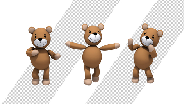 Teddy Bear Toy Dance (3-Pack)
