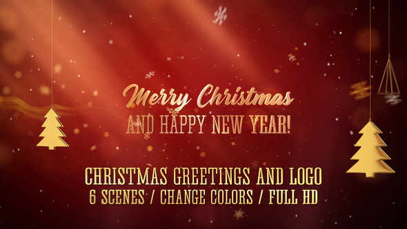 Christmas & New Year Greetings And Logo