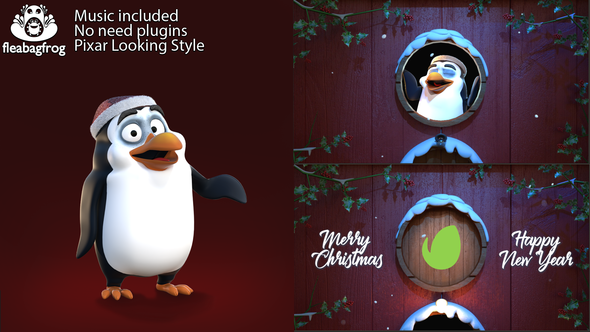 Christmas Penguin - VideoHive 25276305
