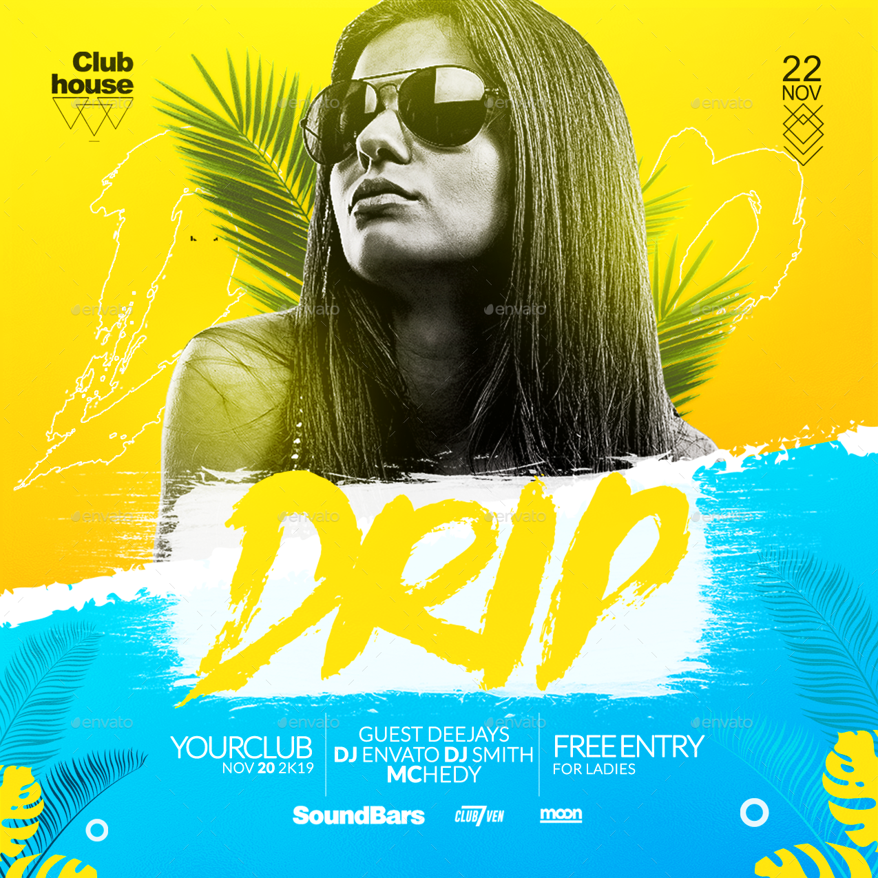 Drip Party Flyer Template By Fas Design Graphicriver