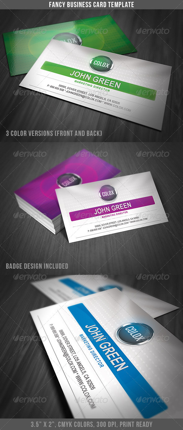Fancy Business Card Template - Business Cards Print Templates