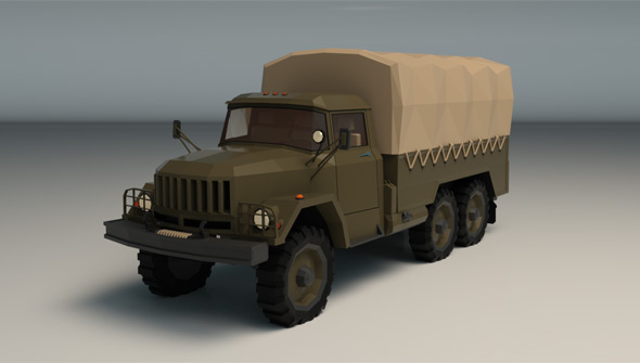Low Poly Military - 3Docean 25281317