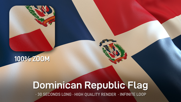 Dominican Republic Flag alt