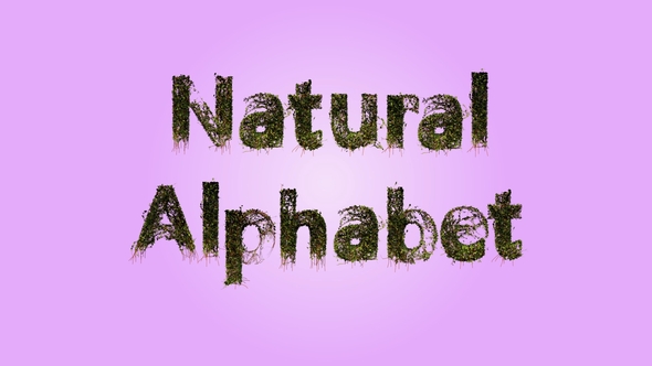 Natural alphabet - VideoHive 25283934