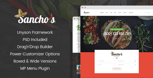 Sanchos - Mexican - ThemeForest 20687216