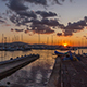 Yachts in the Port Marina at Sunset Timelapse - VideoHive Item for Sale