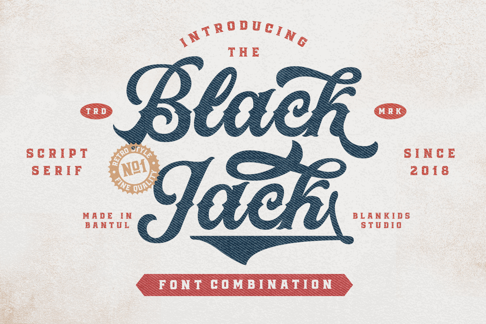 Black Jack - Image of the Black Jack Font Combination by Blankids.