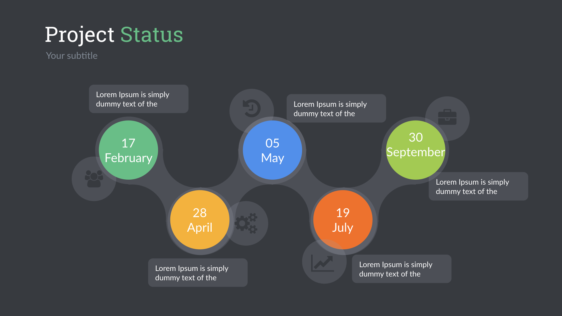 Project Status Keynote Presentation Template by SanaNik | GraphicRiver