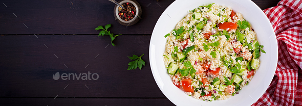 Traditional Lebanese Salad Tabbouleh. - Stock Photo - Images