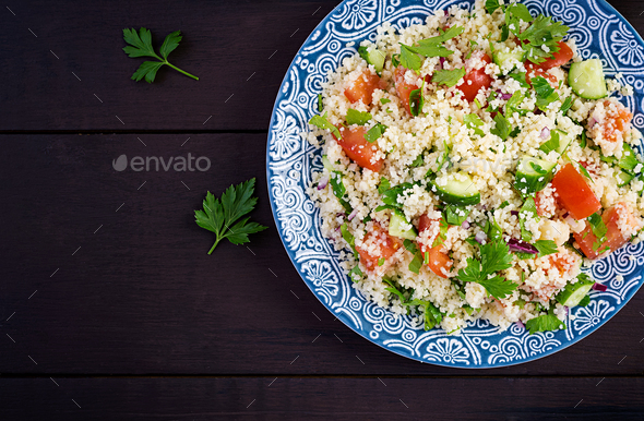 Traditional Lebanese Salad Tabbouleh. - Stock Photo - Images