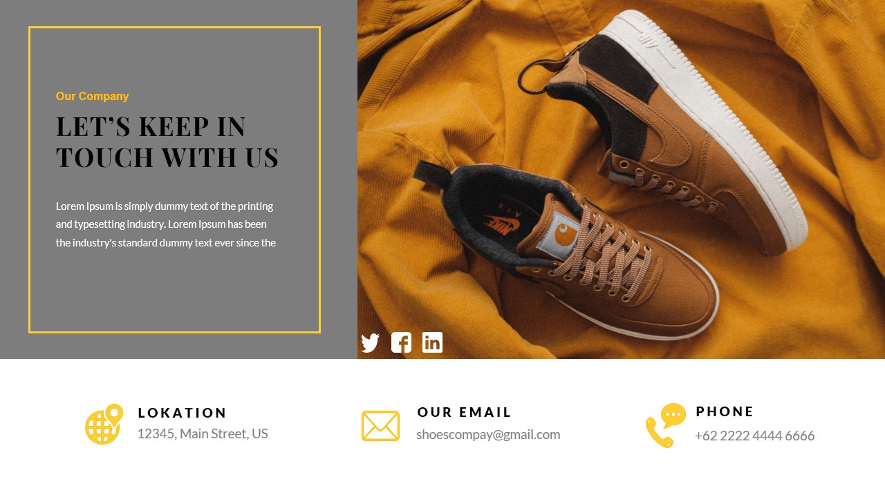 Shoes Creative Businnes Google Slides Presentation