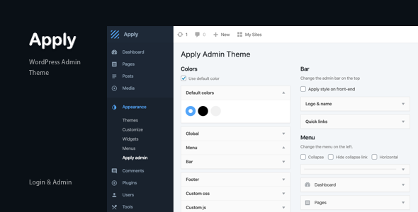 Apply – WordPress Admin Theme