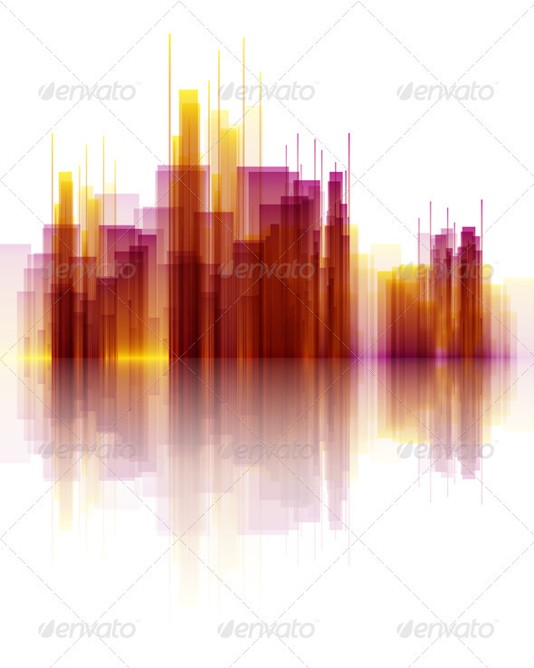 Abstract Skyscraper Scene - Buildings Objects