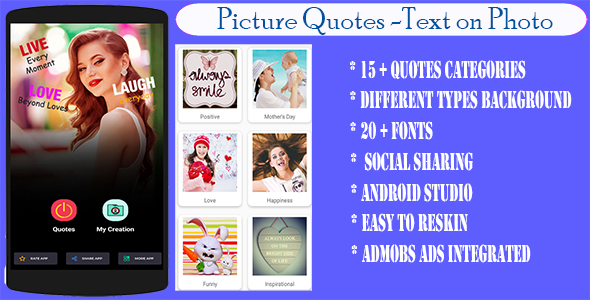Photo Quote Creator - Text on Photo Editor