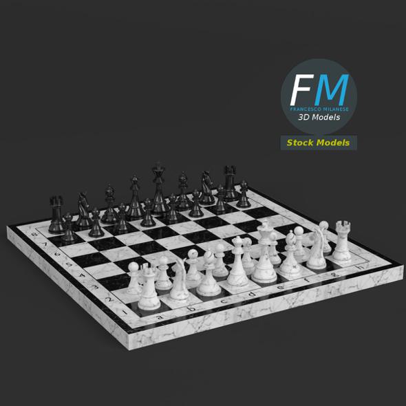 Chess set - 3Docean 25293917