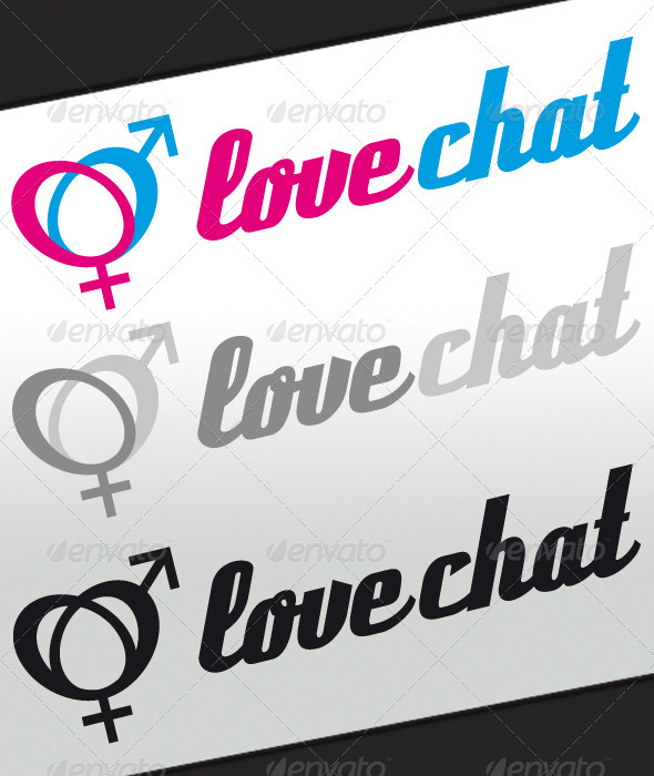 Love Chat Logo - Symbols Logo Templates