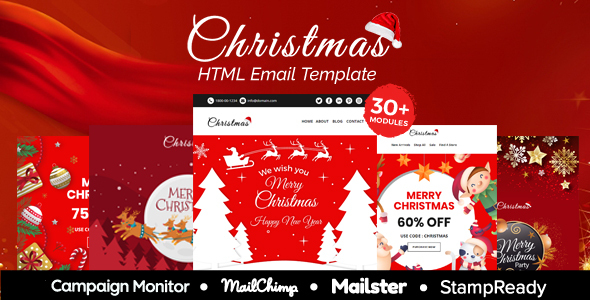 Christmas Multipurpose Responsive Email Template 30  Modules