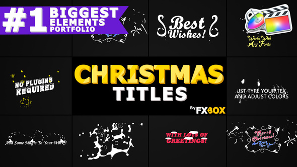 Christmas Titles And Transitions | FCPX