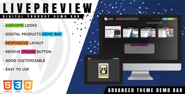 LivePreview – Theme Demo Bar for WordPress