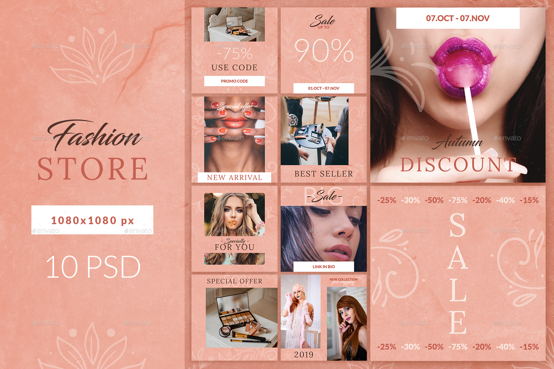 Fashion Store Instagram Template, Web Elements | GraphicRiver