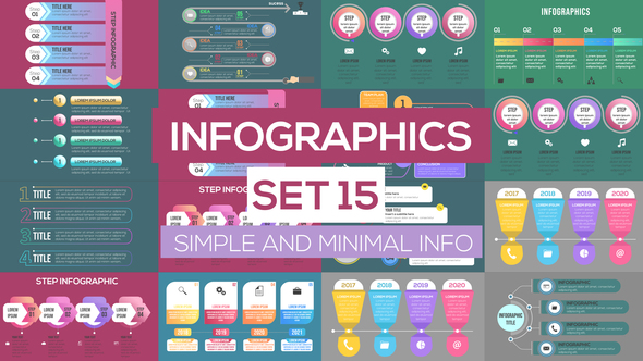 Infographics Set 15 - VideoHive 25298016