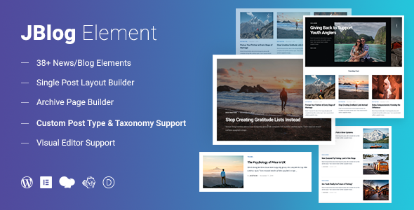 JBlog Elements – Magazine & Blog Add Ons for Elementor & WPBakery Page Builder