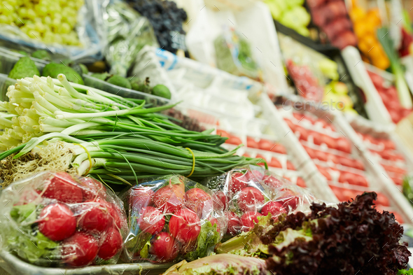 Vegetable Stand at Farmers Market - Stock Photo - Images