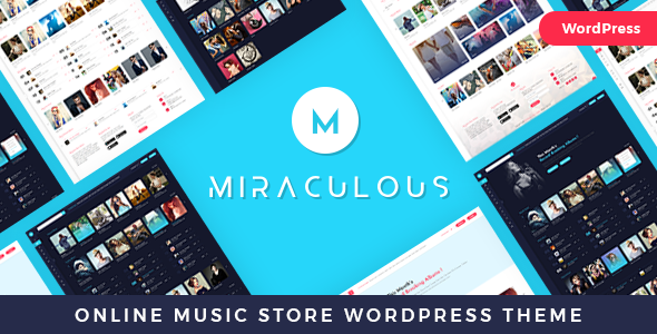 Miraculous – Online Music Store WordPress Theme