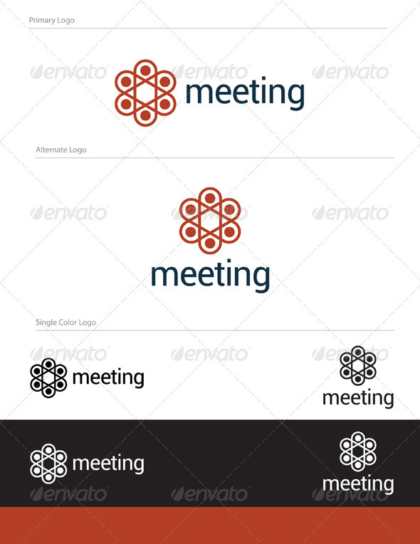 Meeting Logo Design - ABS-025 - Vector Abstract