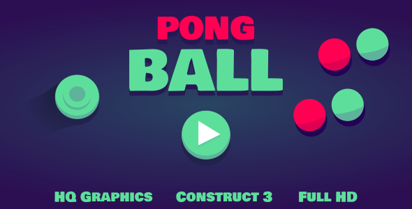 Pong Ball - HTML5 Game (Construct3)