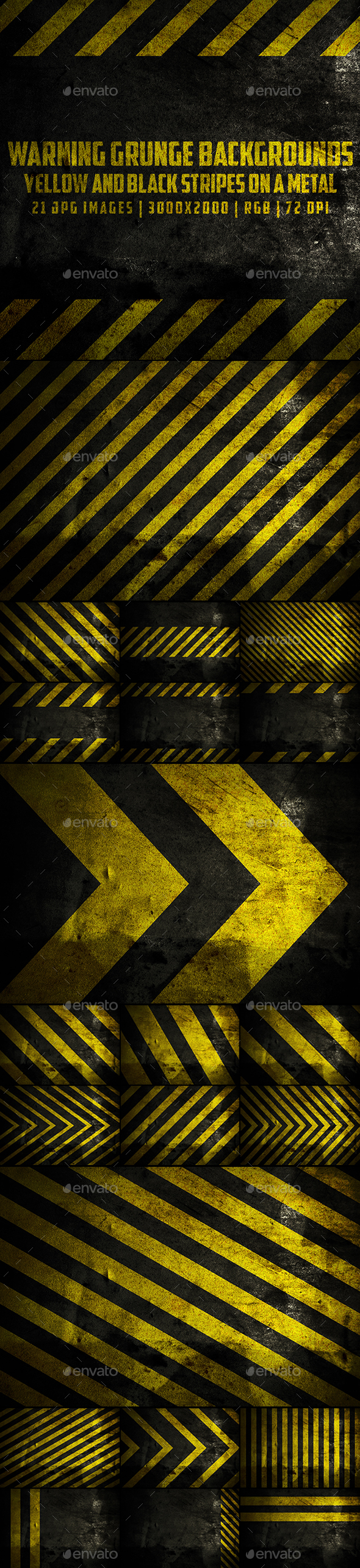 Yellow Black Grunge Background (JPG)