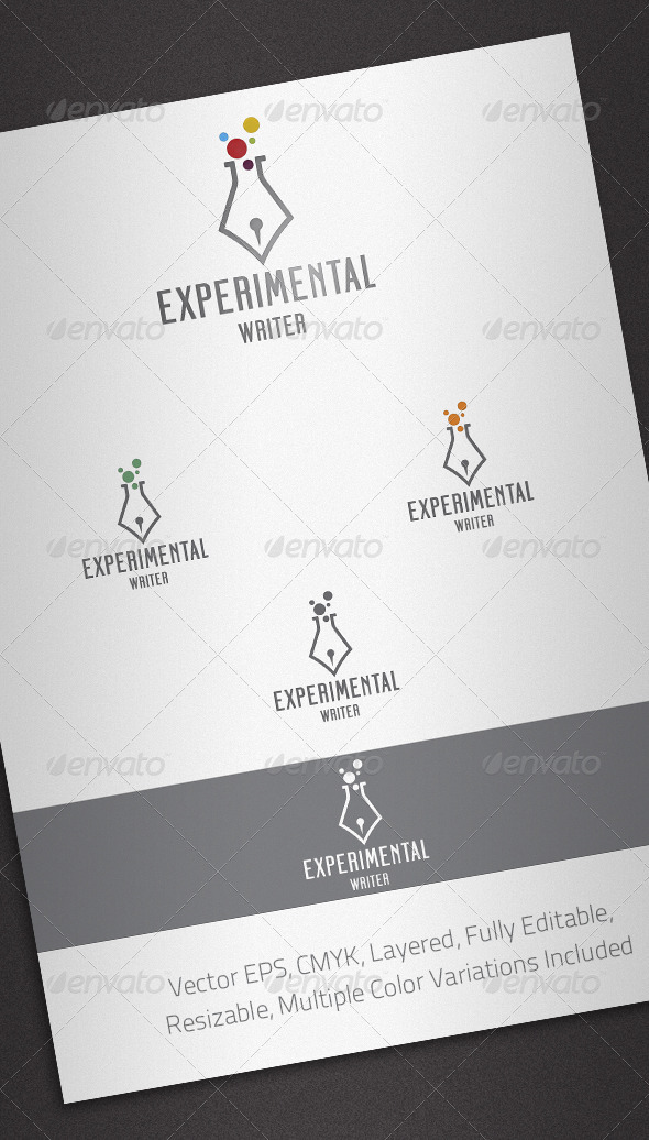 Experimental Writer Logo Template - Objects Logo Templates