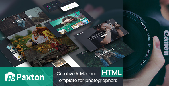 Special Paxton - Photography Portfolio Template