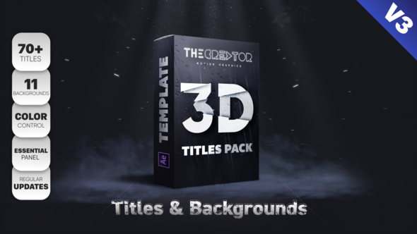 3D Titles Pack - VideoHive 22808767