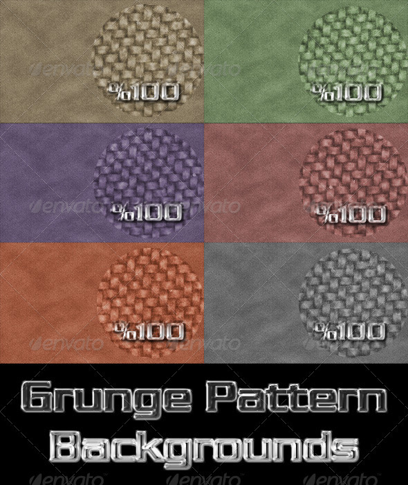 6 Grunge Pattern Backrgounds