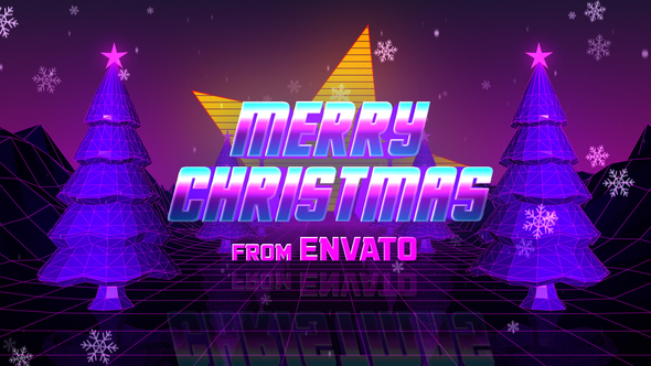 Retro 80s Christmas Wishes, After Effects Project Files | VideoHive