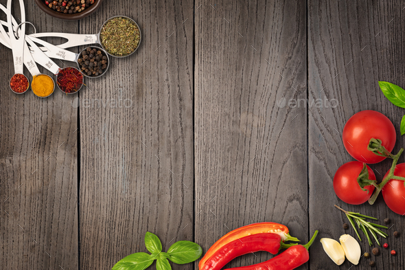 Food background with free space for text Stock Photo by gresei | PhotoDune