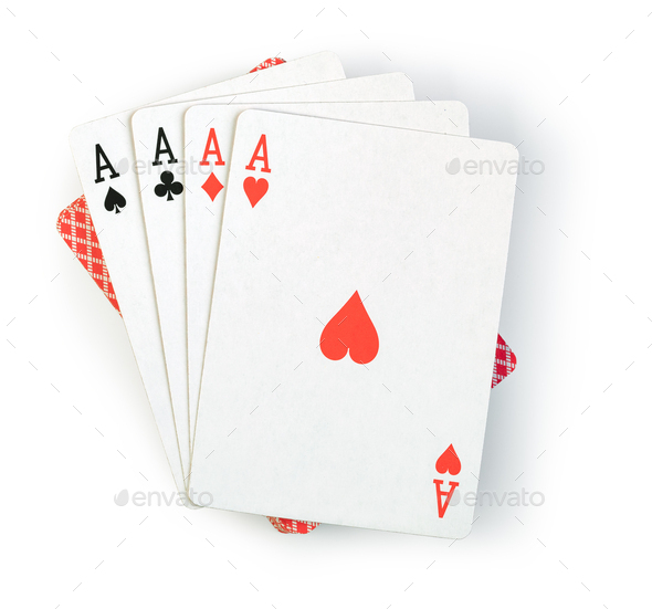 Playing Cards On White Background Stock Photo By Gresei Photodune