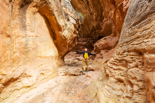 Slot canyon - Stock Photo - Images