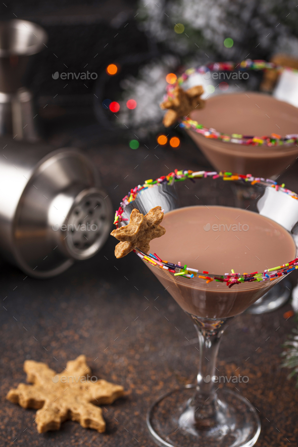 Sugar Cookie Martini With Sprinkles Rim Stock Photo By Furmanphoto