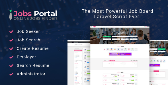 Jobs Portal – Job Board Laravel Script