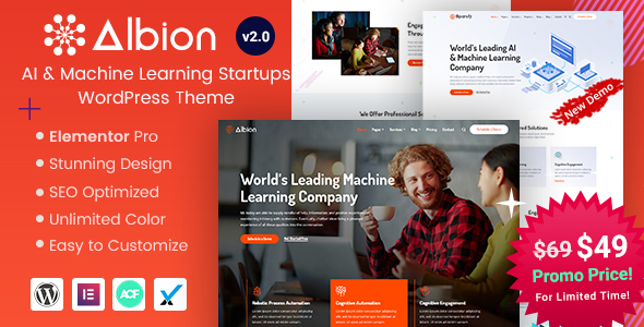 Albion - Machine Learning & AI WordPress Theme