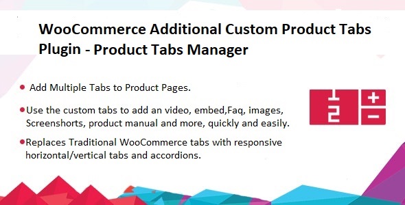 Additional Custom Product Tabs Plugin – Product Tabs Manager
