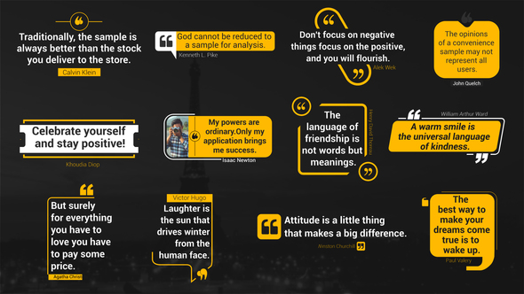 Modern Quotes Titles Elements template preview