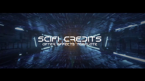 Sci-fi Tunnel Credits - VideoHive 25354049