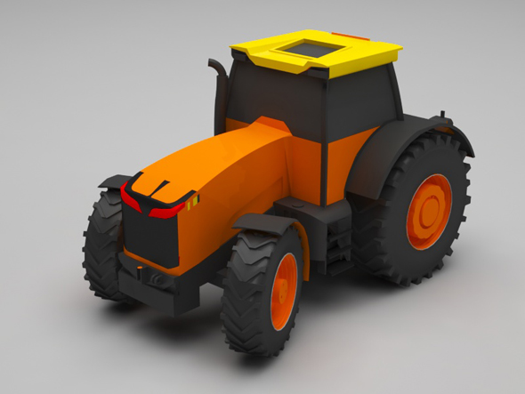 Tractor lowpoly - 3Docean 25354580